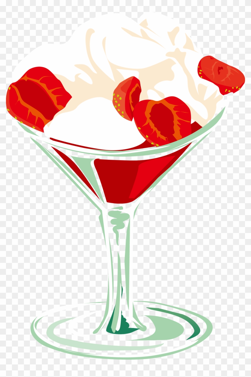 Ice Cream Cosmopolitan Martini Cocktail Garnish - Cosmopolitan #702764