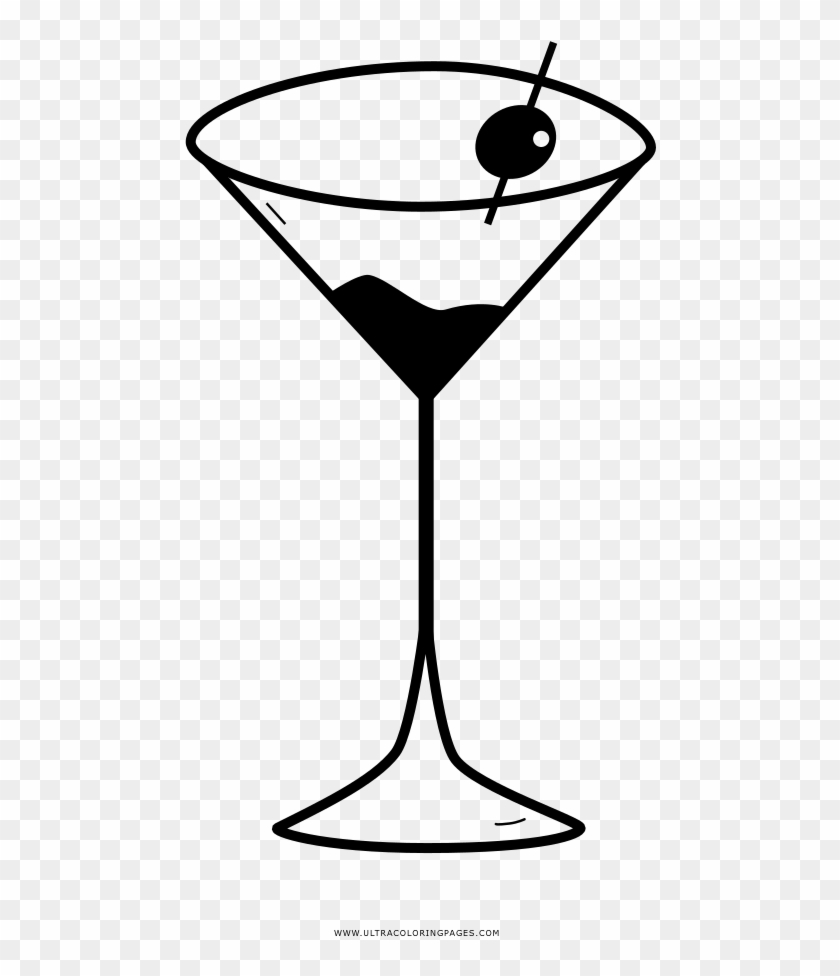 Martini Coloring Page - Drawing #702813