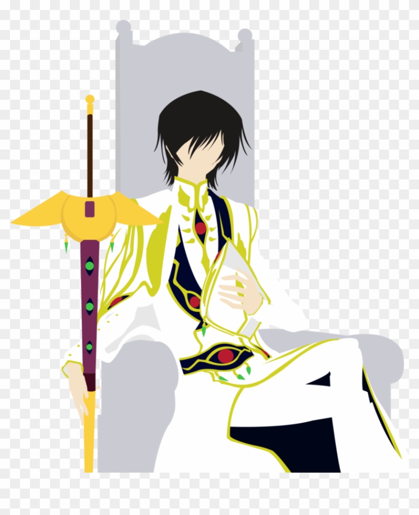 Emperor Lelouch On His Throne By Duskhelena - Emperor Lelouch King #702880