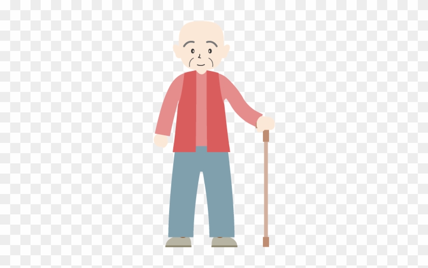 Grandpa On The Stroll - Illustration #702937