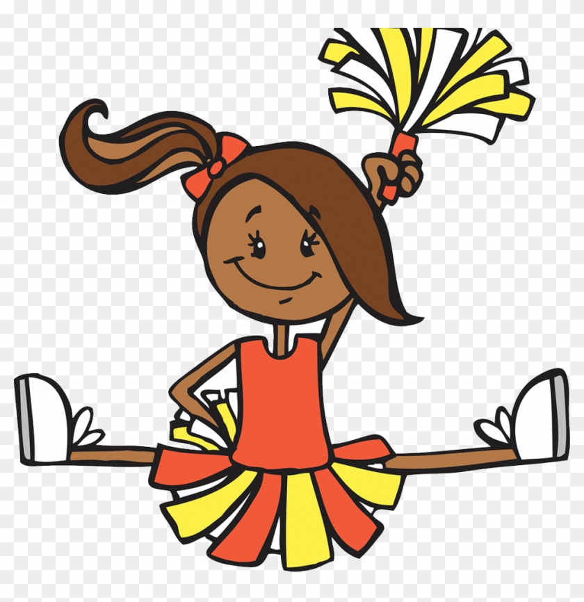 Cartoon Cheerleader Illustration - Cheerleader Cartoon #702956