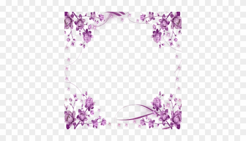 Purple Flower Frame - 1 Corinthians 13 4 Bible Verse With Purple Flowers #703085
