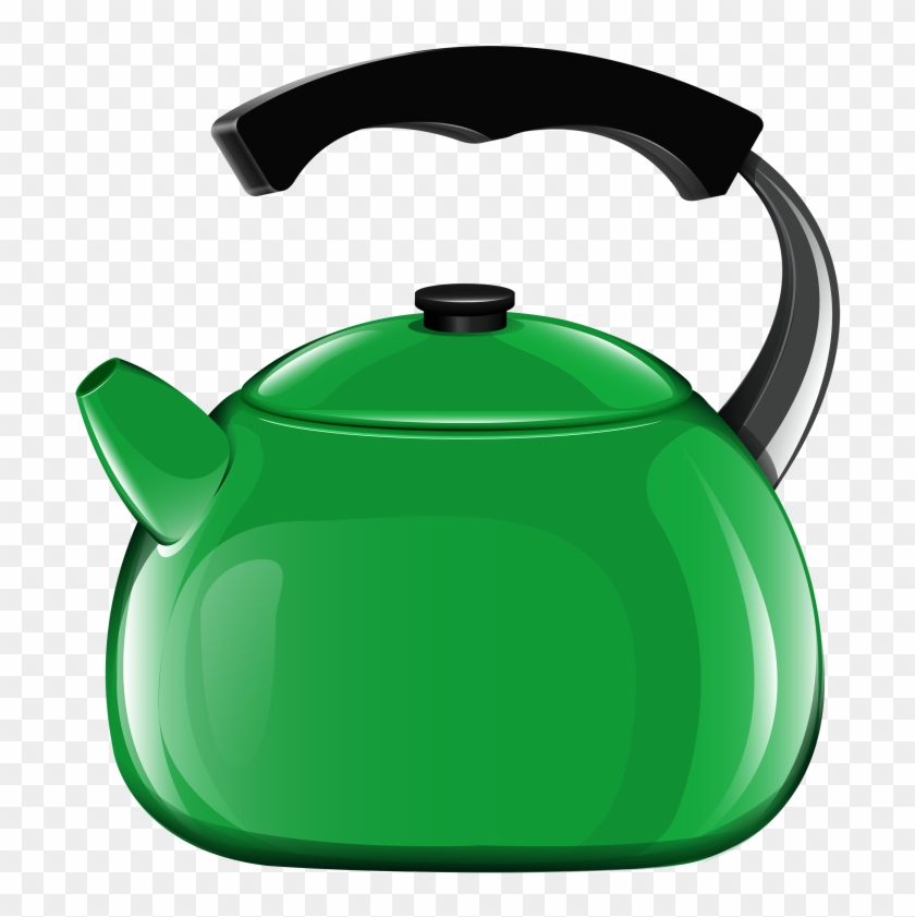Pin Clip Art Tea Pot - Green Kettle Clipart #703130