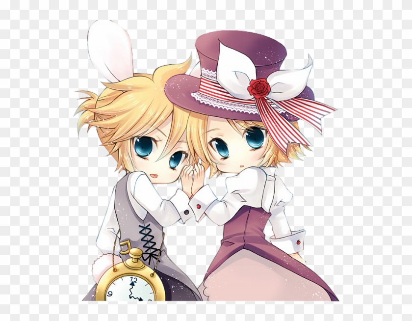 Render Kagamine Rin Len Cosplay Alice Au Pays Des Merveilles - Rin Y Len Kagamine Png #703170