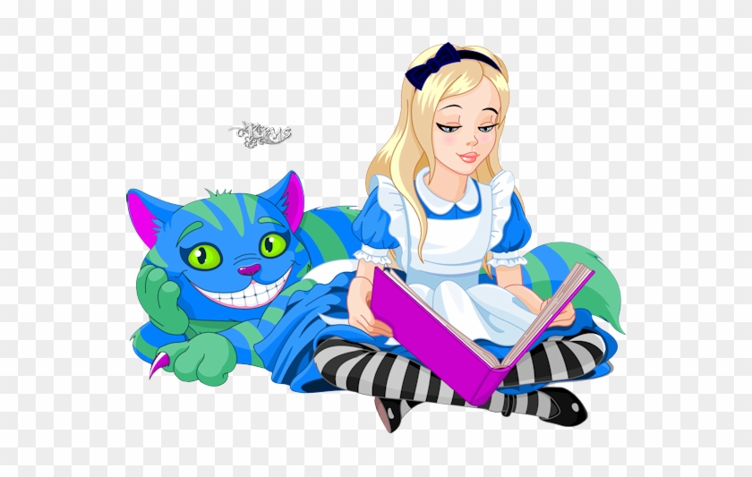 Alice, Au Pays Des Merveilles - Alice And Cheshire Cat #703206