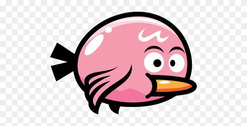 A Pink Bird From A Video Game - Bird Game Png #703223