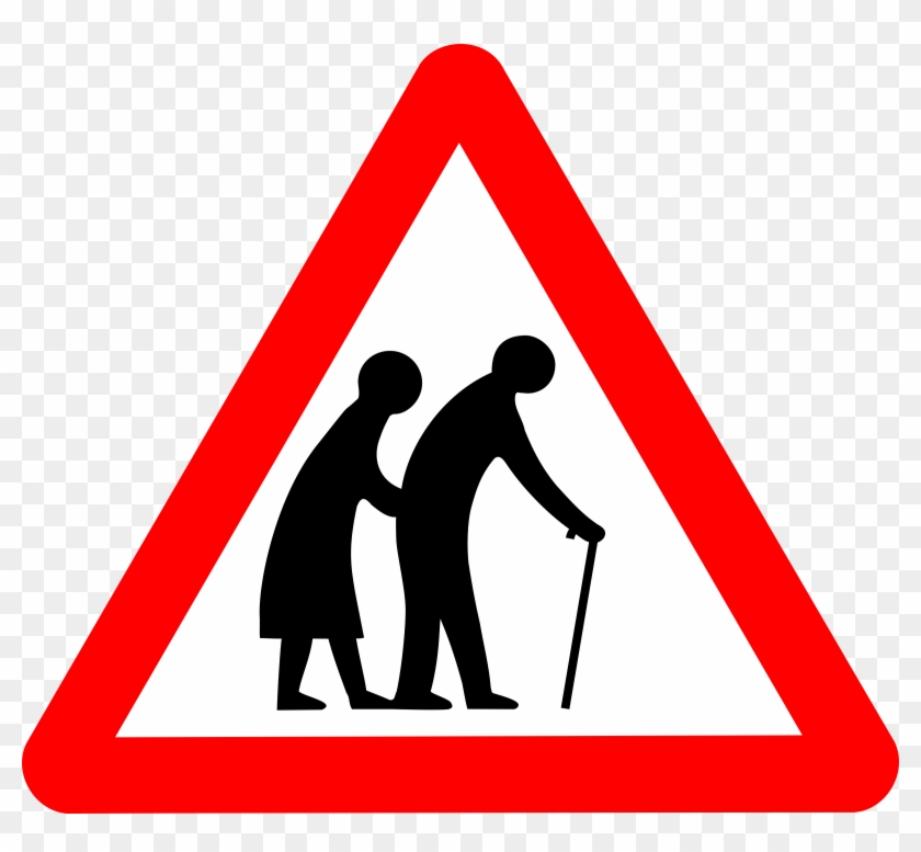 Here Are 11 Signs That You May Be Rounding The Corner - Old People Road Sign #703310