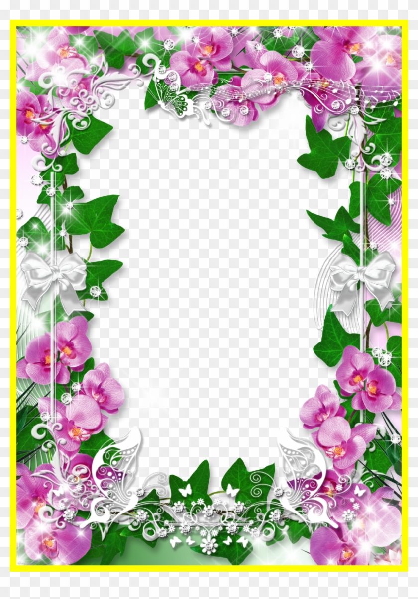 Incredible Pin By Jokkaby On Cards Pict Of Lilac Flower - Orchid Frame Png #703421