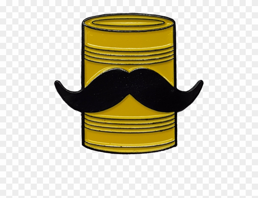 Tin Can Mustache Pin - Tin Can Mustache Pin #703381