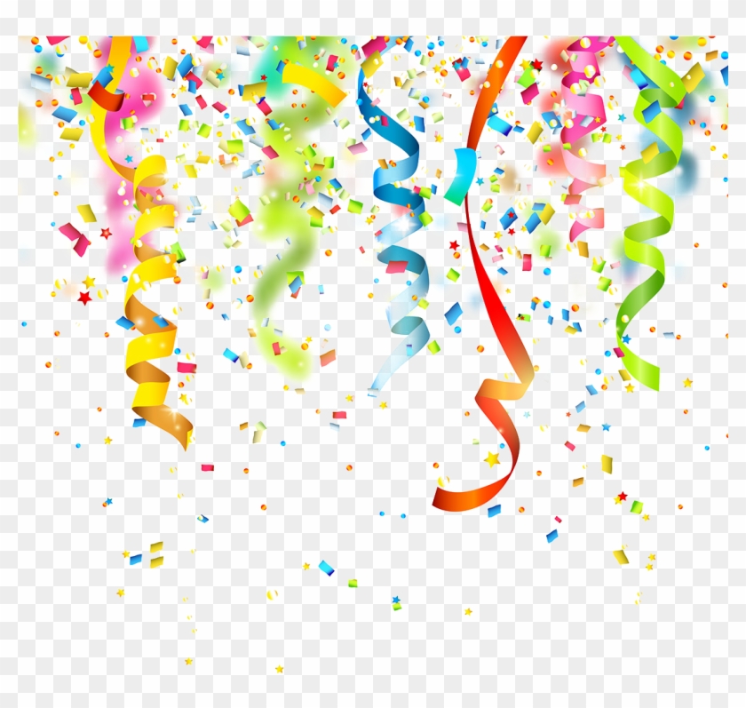 Birthday Confetti Party Clip Art - Confetti Photoshop Brushes Free Download #703418