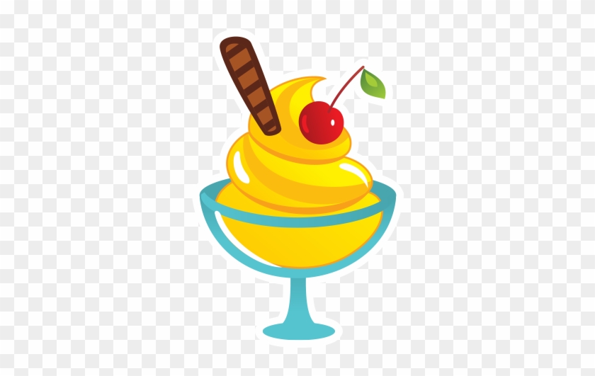 Cocktail Garnish Yellow Clip Art - Ice Cream #703470