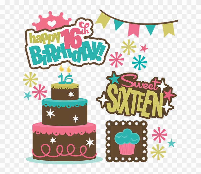 sweet 16 birthday clipart