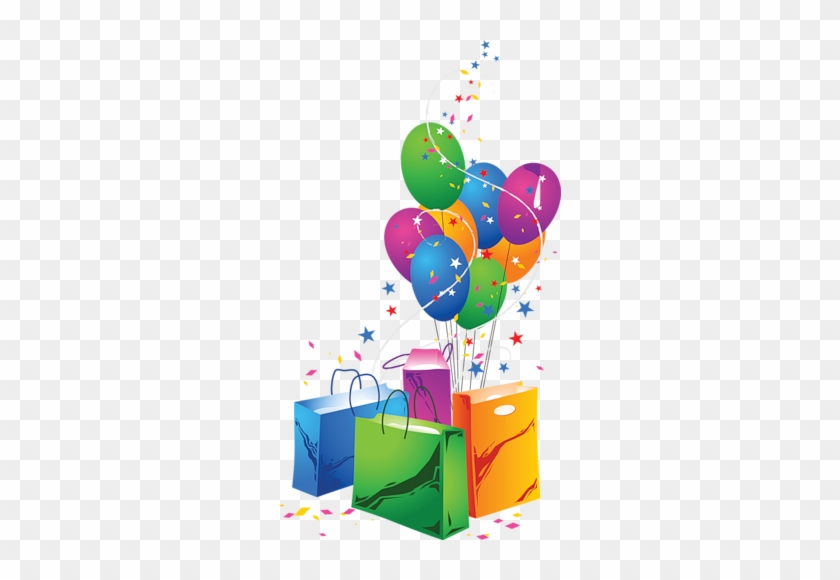 Birthdays - Gift Bags With Balloons #703475