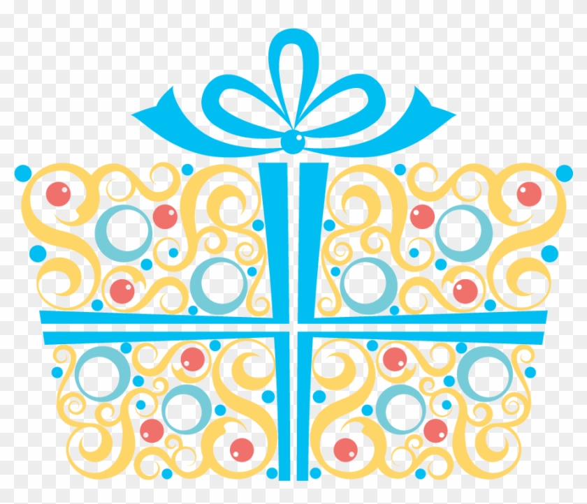 Free Happy Birthday Clipart - Blue Birthday Gift Png #703557