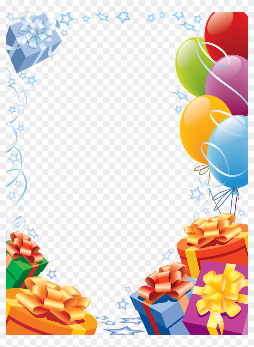 Confetti Clipart Birthday Frames - Happy Birthday Transparent Frame #703589