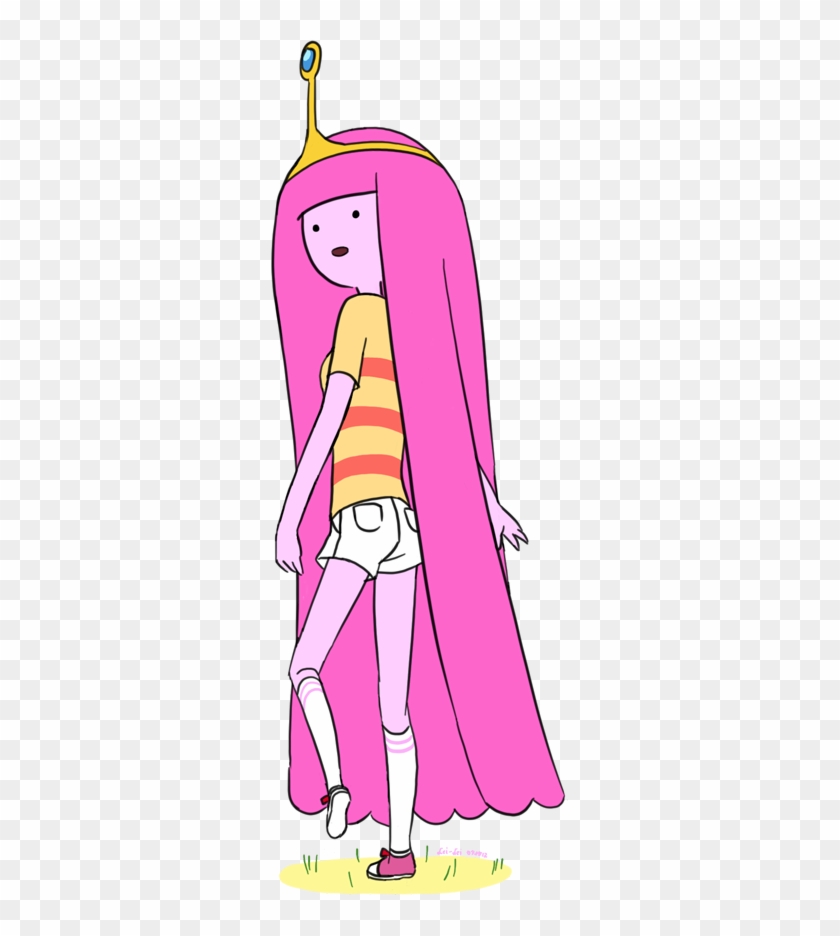 Princess Bubblegum Traipsing On Grass Too By Priestessleilei - Princess Bubblegum Walking #703640