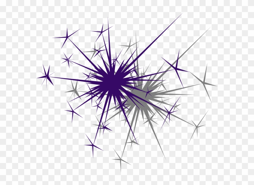 Purple Firework Clip Art At Clker - Green Sparkles With Transparent Background #703710