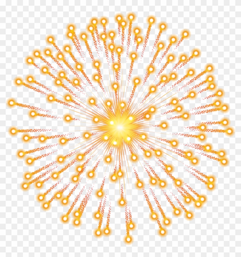 Orange Fireworks Transparent Png Image - Fireworks Transparent #703724