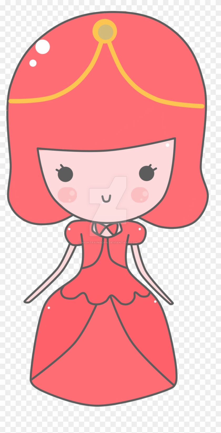 Chibi Princess Bubble Gum When She Was 13 By Nightrainborn - Princess Bubblegum Chibi Png #703817