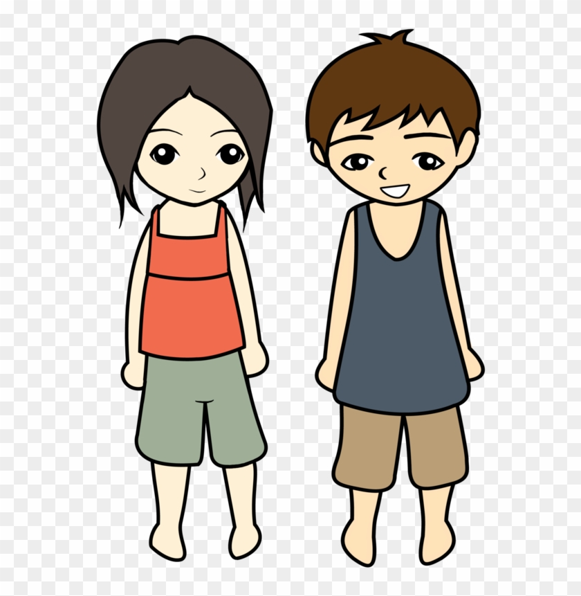 Girl And Boy By Daniellequing On Clipart Library - Red Nose Day 2011 Noses #703883