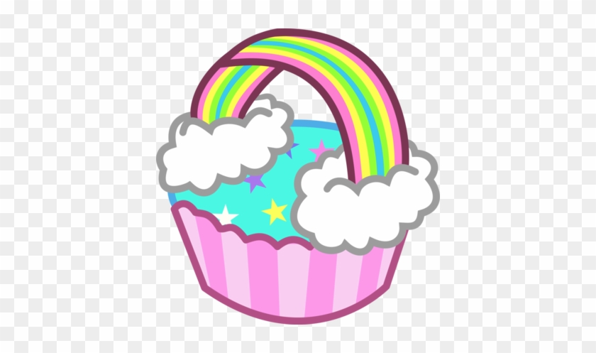 Muffin Clipart Rainbow Cupcake - Rainbow Cupcakes Clipart Png #703931