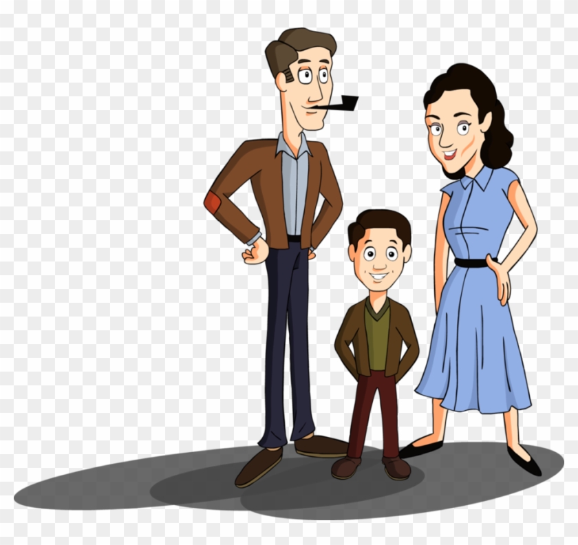 1950's Nuclear Family By Morningsun12 - Cartoon Image Of Nuclear Family #703942