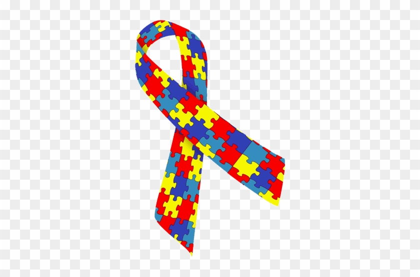 Autism Awareness Ribbon - Autism Ribbon Oval Car Magnet #704161