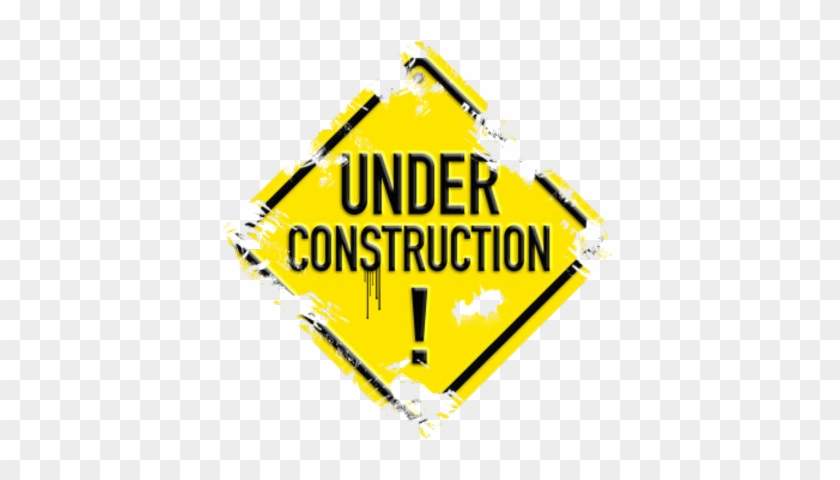 Slice Of Birthday Cake With - Under Construction Sign Png #704192
