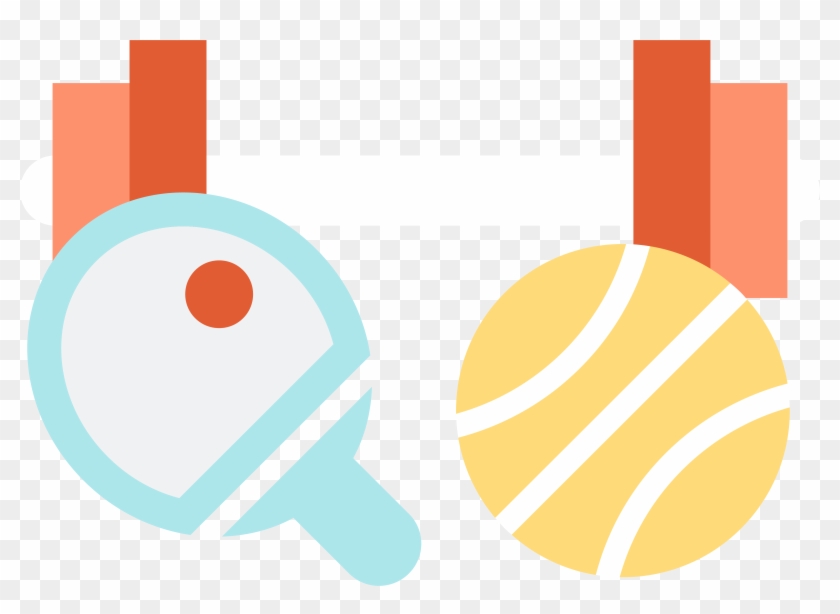 Table Tennis Racket Clip Art - Circle #704307