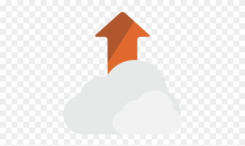Cloud Upload Illustration Icon - Cloud Upload Illustration Icon #704309
