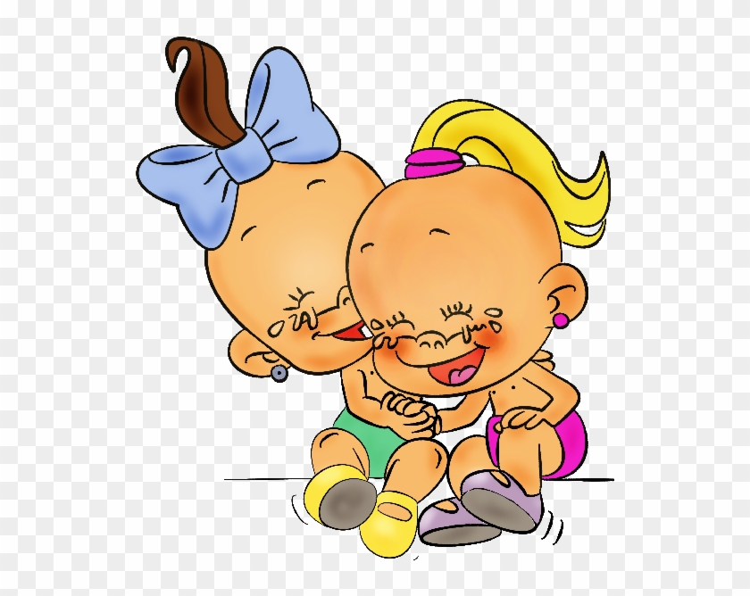 Cute Cartoon Baby Boy And Girl #704324