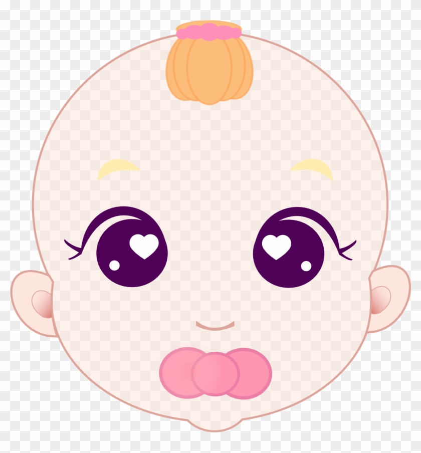 Baby Girl - Baby Face Cartoon Png - Free Transparent PNG Clipart Images  Download