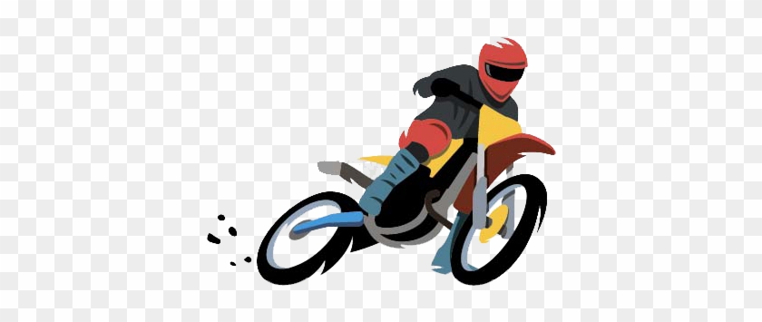 Motorcycle Cartoon - Motorcycle Athlete - Moto De Trilha Png #704337