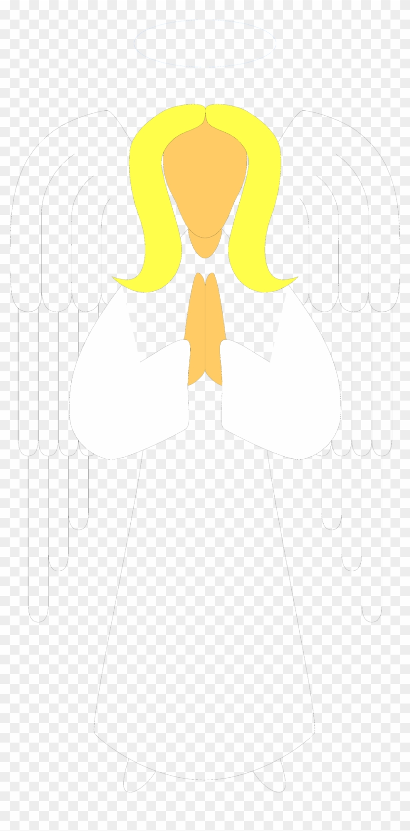 Illustration Of A Blond Angel - Illustration #704358