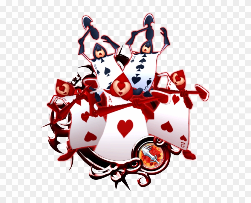 Alice In Wonderland - Alice In Wonderland Deck Of Cards Png #704360
