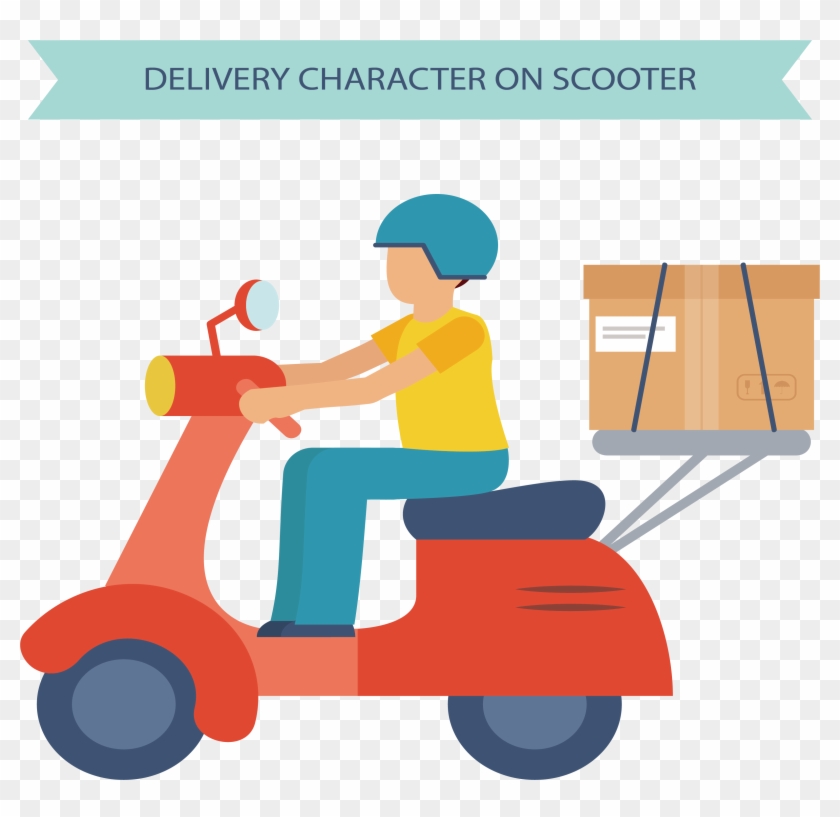 Scooter Motorcycle Courier - Scooter Motorcycle Courier #704516