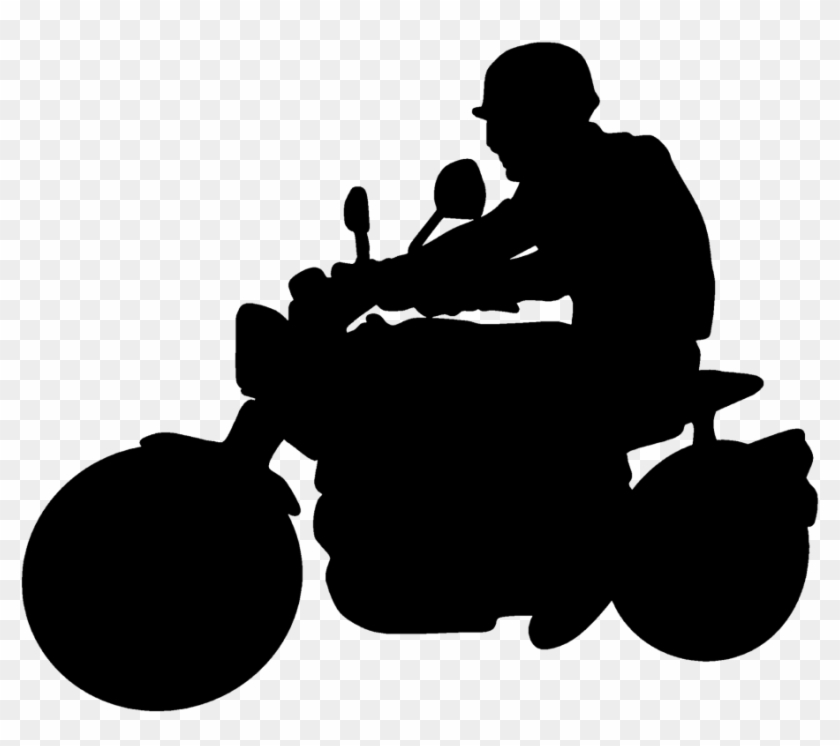 How To Ride A Motorcycle - Motorcycle Rider Silhouette Png #704526