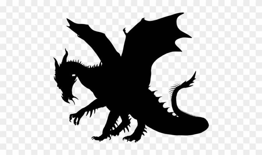 Dragon Monster Silhouette - Dragon Silhouette #704689