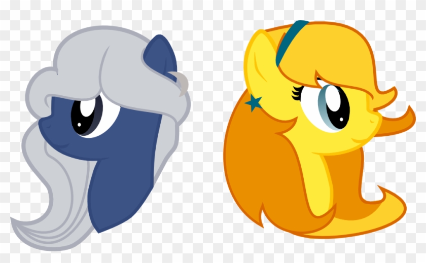 Mlp Sun And Moon Headshots By Flower Dash - Cartoon #704834