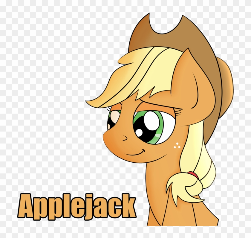 Applejack Headshot By Coramino - Cartoon #704836