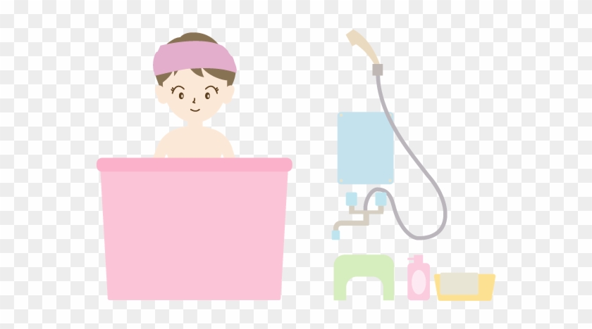 Taking A Bath / Bath Time / Bathing - Illustration #704910