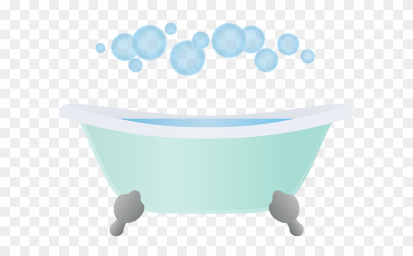 bathtub with bubbles clipart