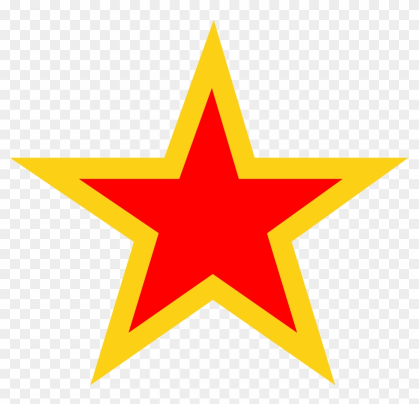 Golden Red Star By Communismarchive On Deviantart - Red And Yellow Star #705090