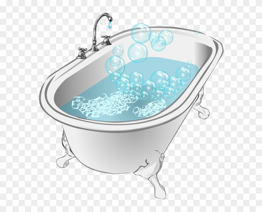 Bathtub Bubble Bath Clip Art - Bathtub Bubble Bath Clip Art #705124