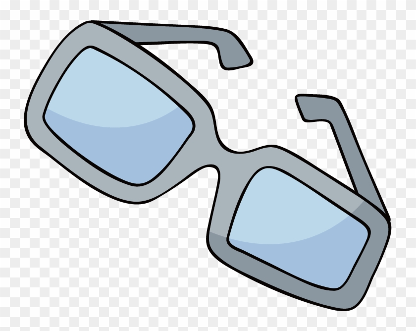 Goggles Glasses Cartoon Clip Art - Blue #705141