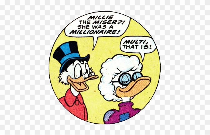 Scrooge Mcduck And Tillie Tightwad Discuss Millie The - Cartoon #705347
