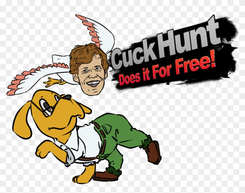Cuckhunt Does It For Free Cartoon Text Clip Art Fictional - Clip Art #705379