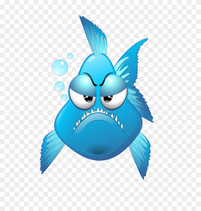 Grumpy Fish Cartoon Front Jpg 2000 - Fish Front Png #705439