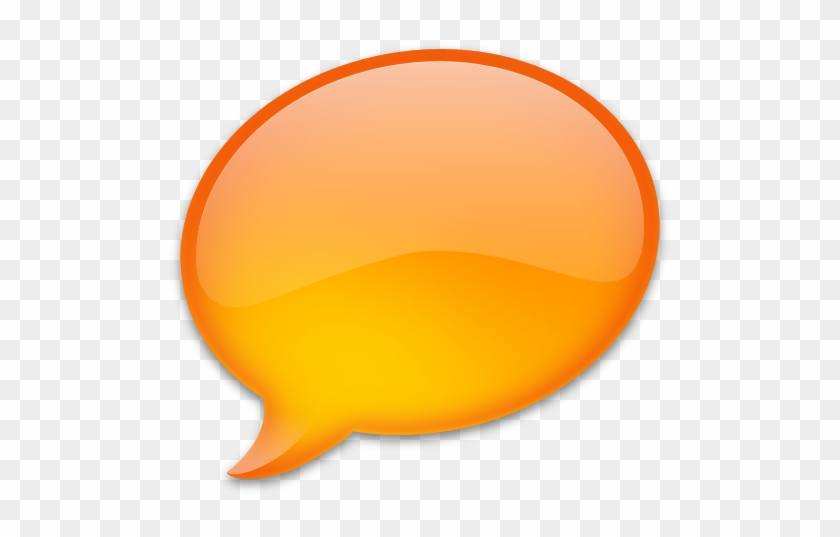 Free Orange Speech Bubble Icon - Roof #705451