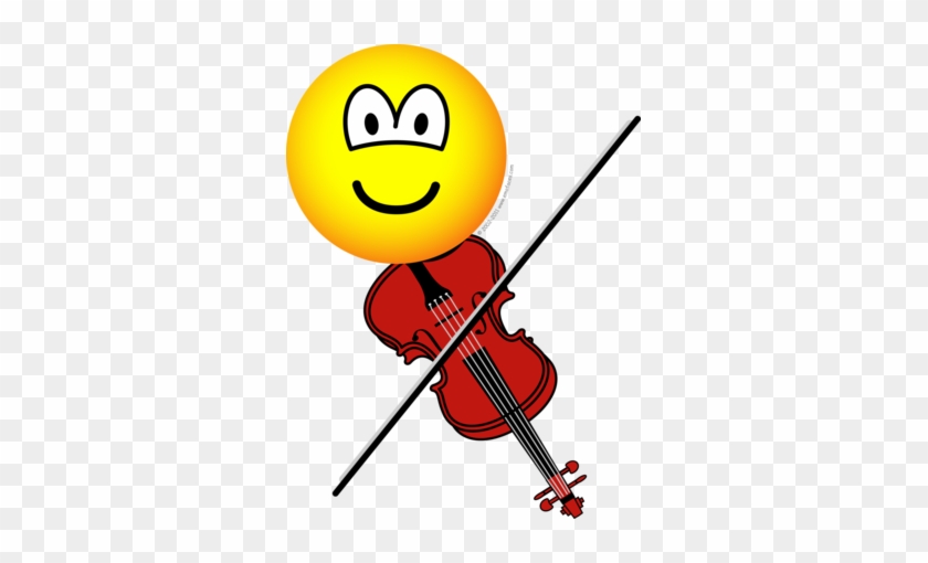 Smiley-face Playing Violin - Emoji Playing Violin #705632
